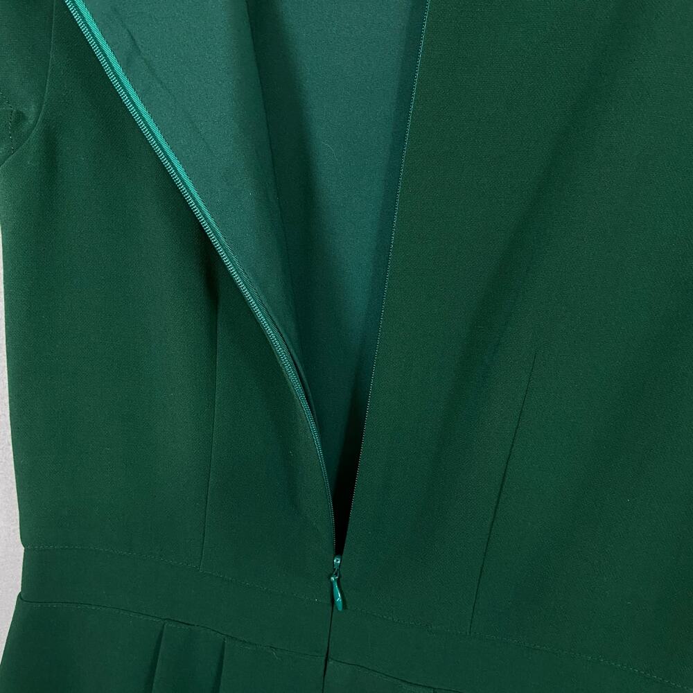Madewell Green Short Cap Sleeve Pockets Shift Sheath Dress Size 2 - Picture 8 of 8